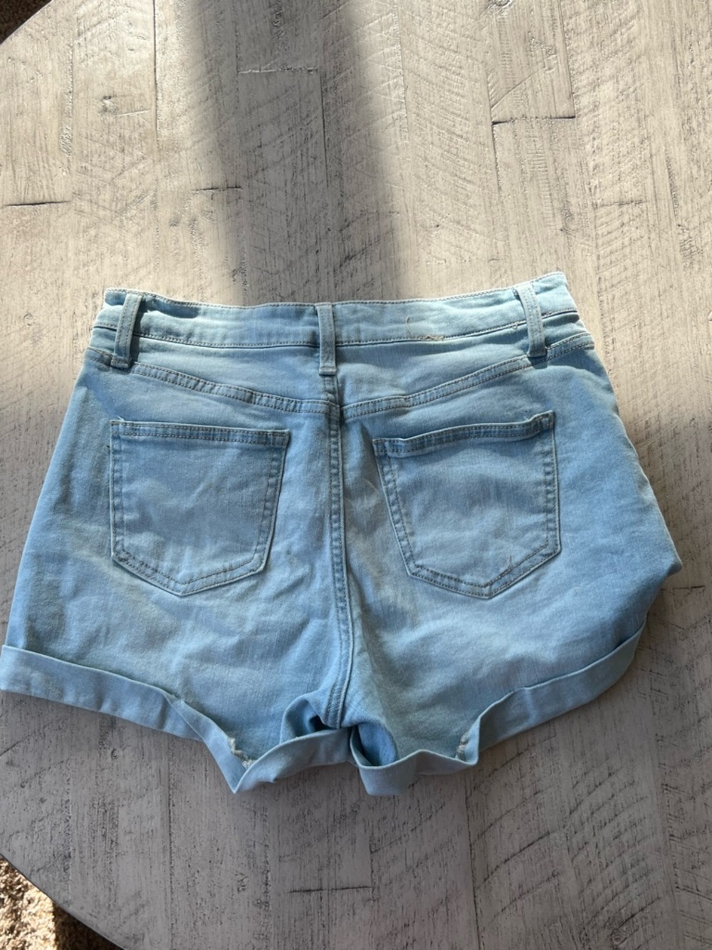 No Boundaries Light Blue Denim Jeans Waistband Detail - Picture 3 of 3